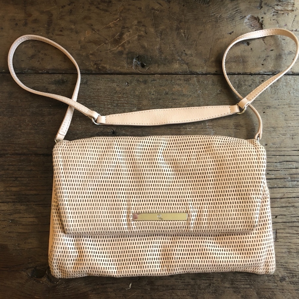 McQ Alexander McQueen Pink Perforated Leather Bag